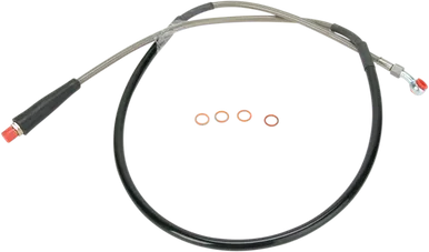 MOOSE RACING Brake Line - Front - Stainless Steel - Suzuki S01-1035