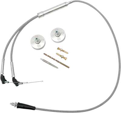 MOOSE RACING Carburetor Cable Cover - Polished - Banshee 33-CRB02-POL