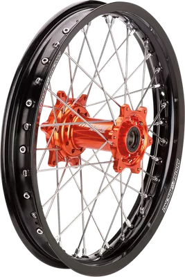 MOOSE RACING SX-1 Complete Wheel - Rear - Black Wheel/Orange Hub - 19"x2.15" - KTM MR21519-BKOR