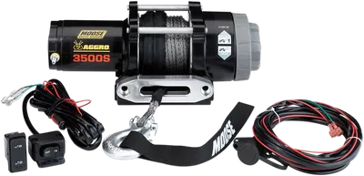 MOOSE UTILITY 3500 LB Winch - Synthetic Rope 104309