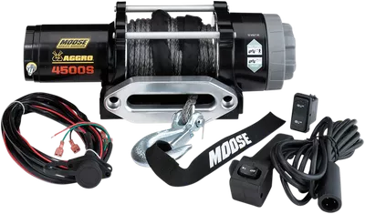 MOOSE UTILITY 4500 LB Winch - Synthetic Rope 104311