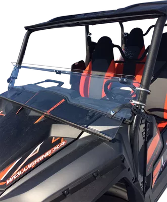 MOOSE UTILITY Full Folding Windshield - Wolverine LEMA100-0042