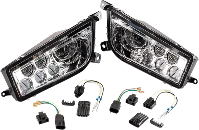 MOOSE UTILITY LED Headlight - RZR900/1000 - Clear 100-3352-PU