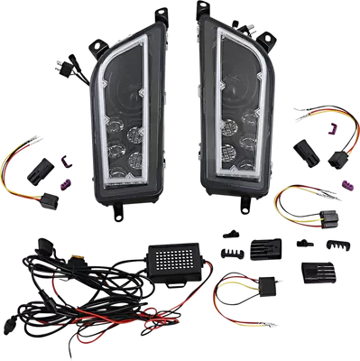 MOOSE UTILITY LED Headlight - RZR900/1000 - Clear 100-3414-PU
