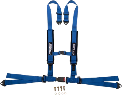 MOOSE UTILITY Seat Harness - 4 Point - 2x2 - Blue 100-4404-PU