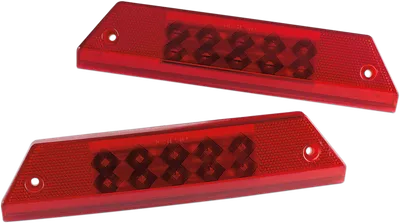 MOOSE UTILITY Taillights - LED - Ranger Full - Red 100-1201-PU
