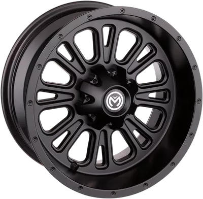 MOOSE UTILITY Wheel - 399X - Front - Black - 12x7 - 4/136 - 4+3 399MO127136MB4