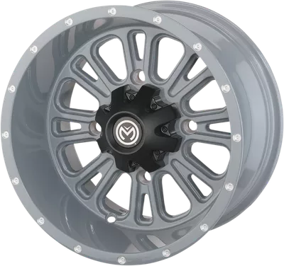 MOOSE UTILITY Wheel - 399X - Front - Gray - 12x7 - 4/136 - 4+3 399MO127136KG4