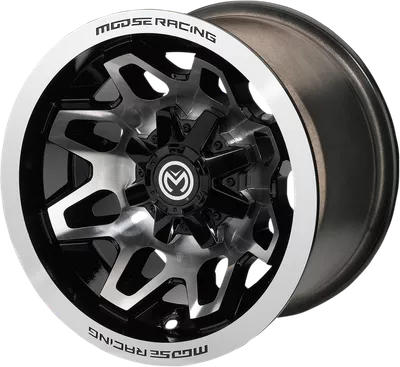 MOOSE UTILITY Wheel - 416X - Front/Rear - Machined Black - 14x7 - 4/136 - 5+2 416147136GBMF55