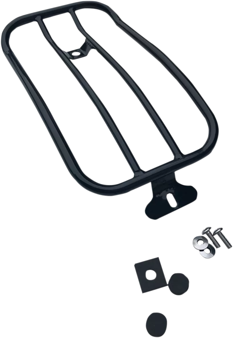Motherwell FLSL MWL-151-018-GB Gloss Black Heavy-Duty Luggage Rack for Large Fenders