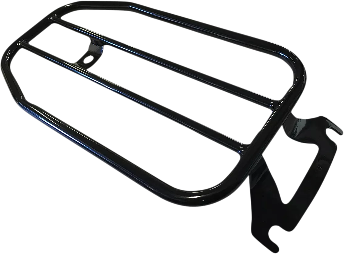 Motherwell MWL-409-GB Gloss Black Touring Luggage Rack for Motorcycles