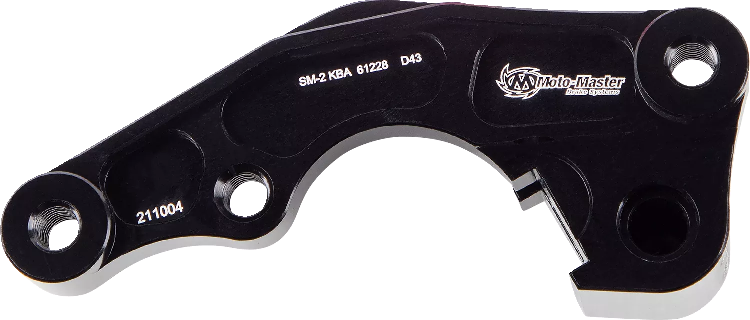 MOTO-MASTER Caliper Adapter 211004-PU - CNC Machined Billet Aluminum for Oversize Disc Compatibility