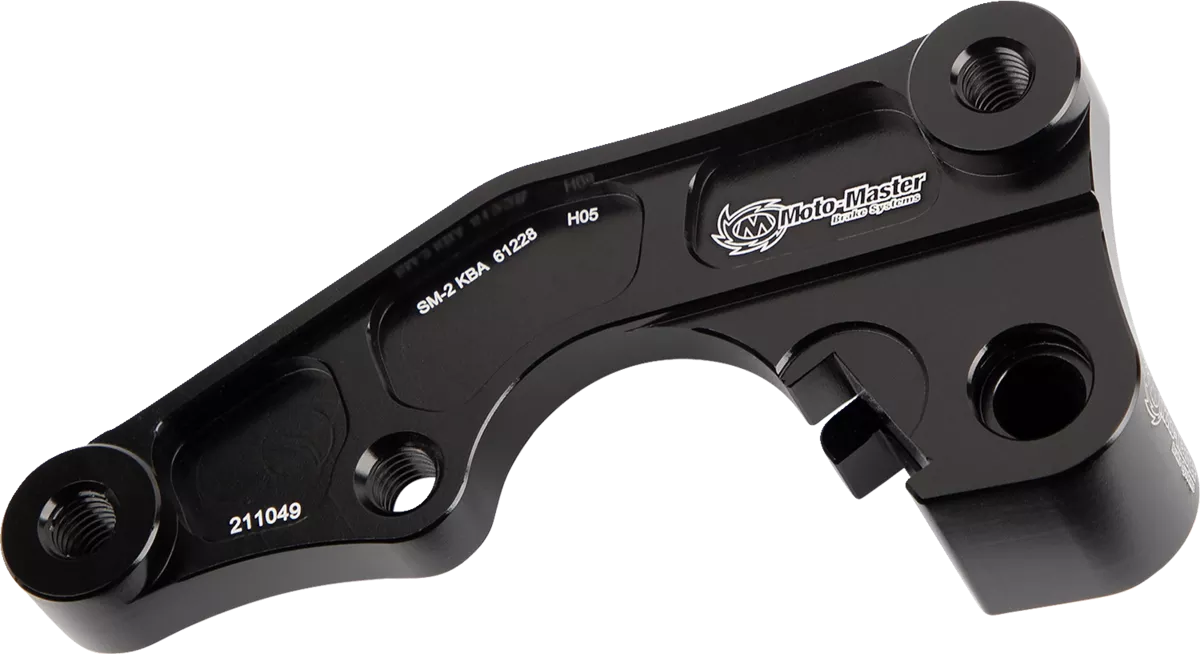 MOTO-MASTER Caliper Adapter 211049-PU * CNC Machined Billet Aluminum for Oversize Disc Compatibility