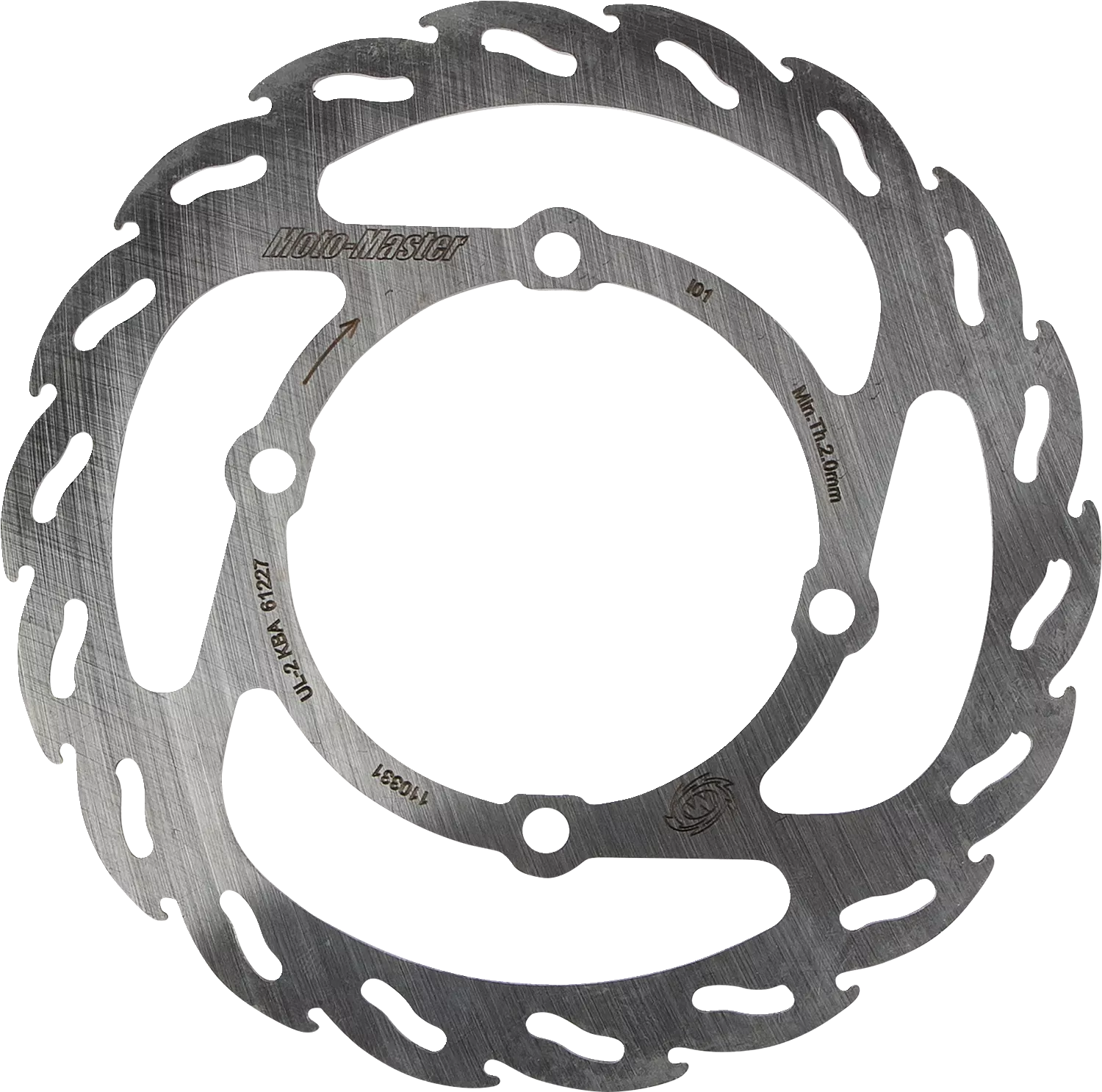 MOTO-MASTER Flame Brake Rotor - Front/Rear - Part 110331-PU