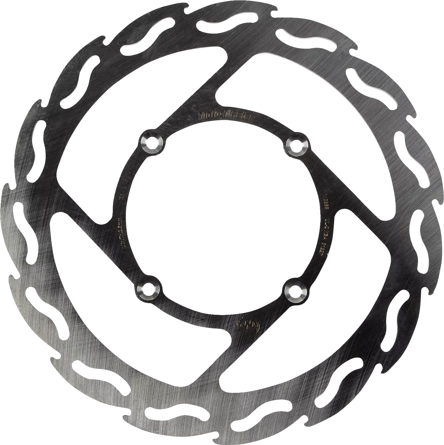 MOTO-MASTER Front Brake Rotor - Flame Design 110388-PU by MOTO-MASTER