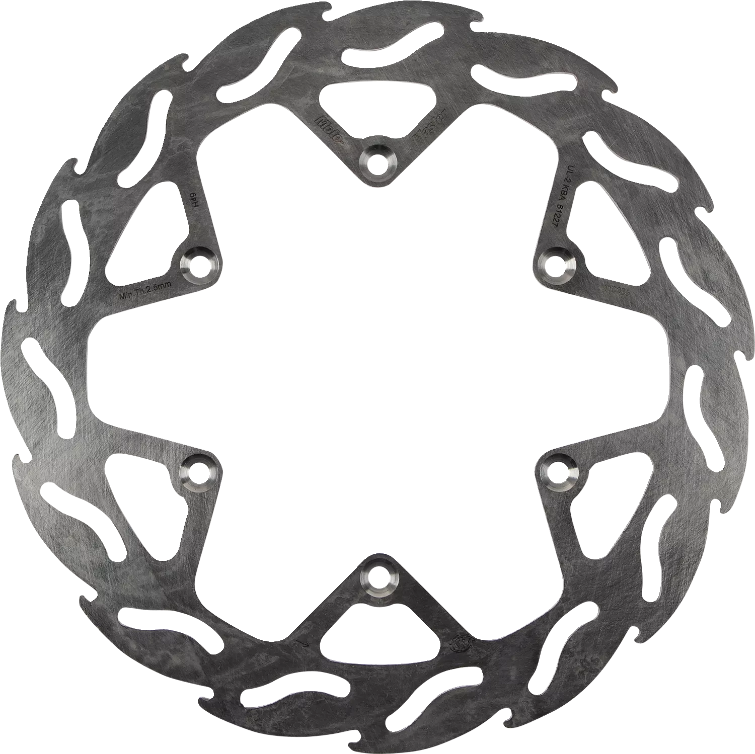 MOTO-MASTER Front Brake Rotor - Flame Design 110389-PU