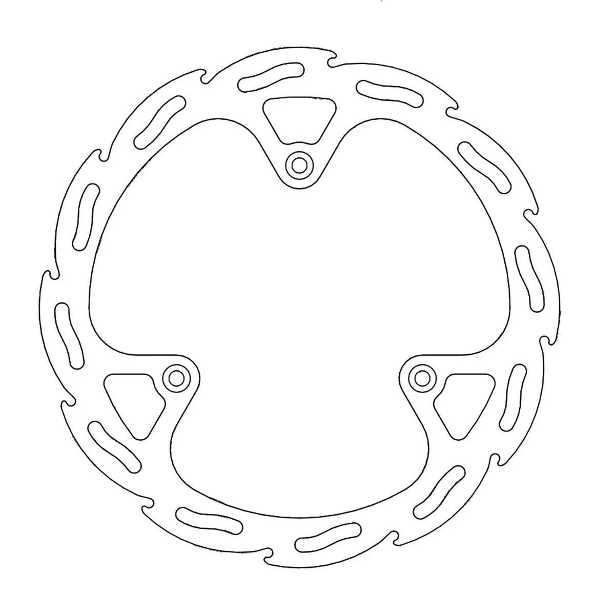 MOTO-MASTER Front Brake Rotor - Flame Finish, Part Number 110244-PU