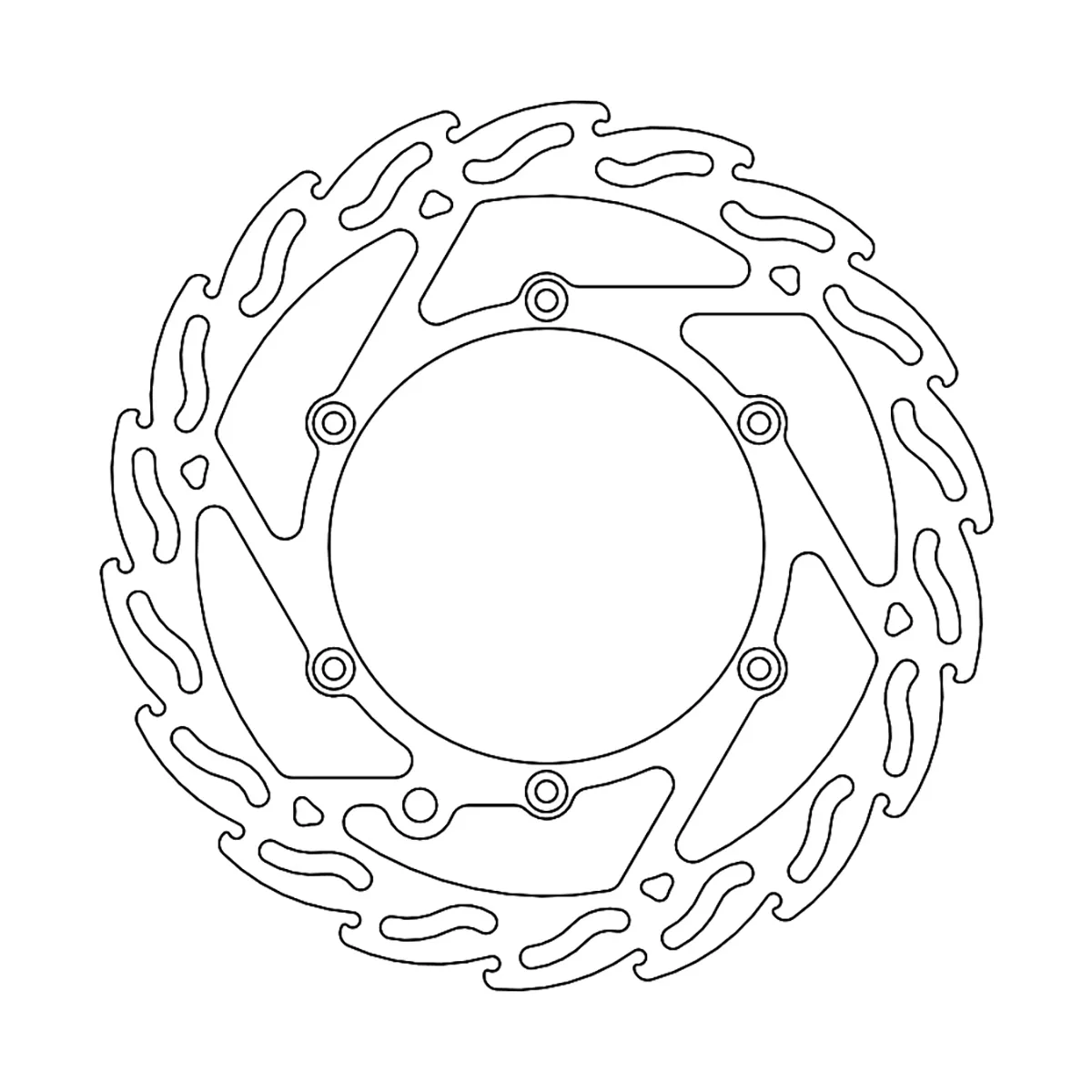 MOTO-MASTER Front Brake Rotor - Flame Finish, Part Number 110298-PU