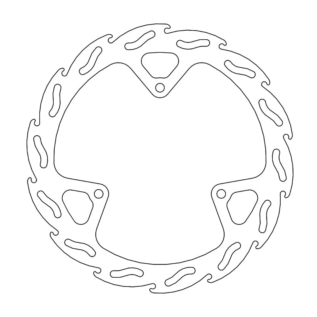 MOTO-MASTER Front Flame Brake Rotor 110240-PU for Enhanced Stopping Power