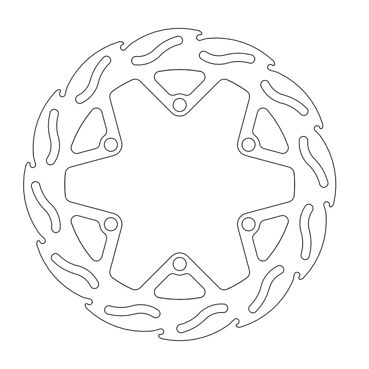 MOTO-MASTER Front Flame Brake Rotor - Part Number 110238-PU