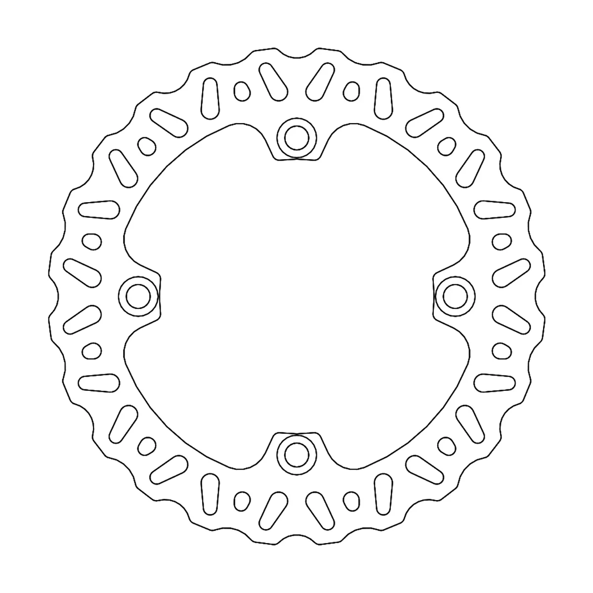 MOTO-MASTER Rear Brake Rotor Nitro 110715-PU