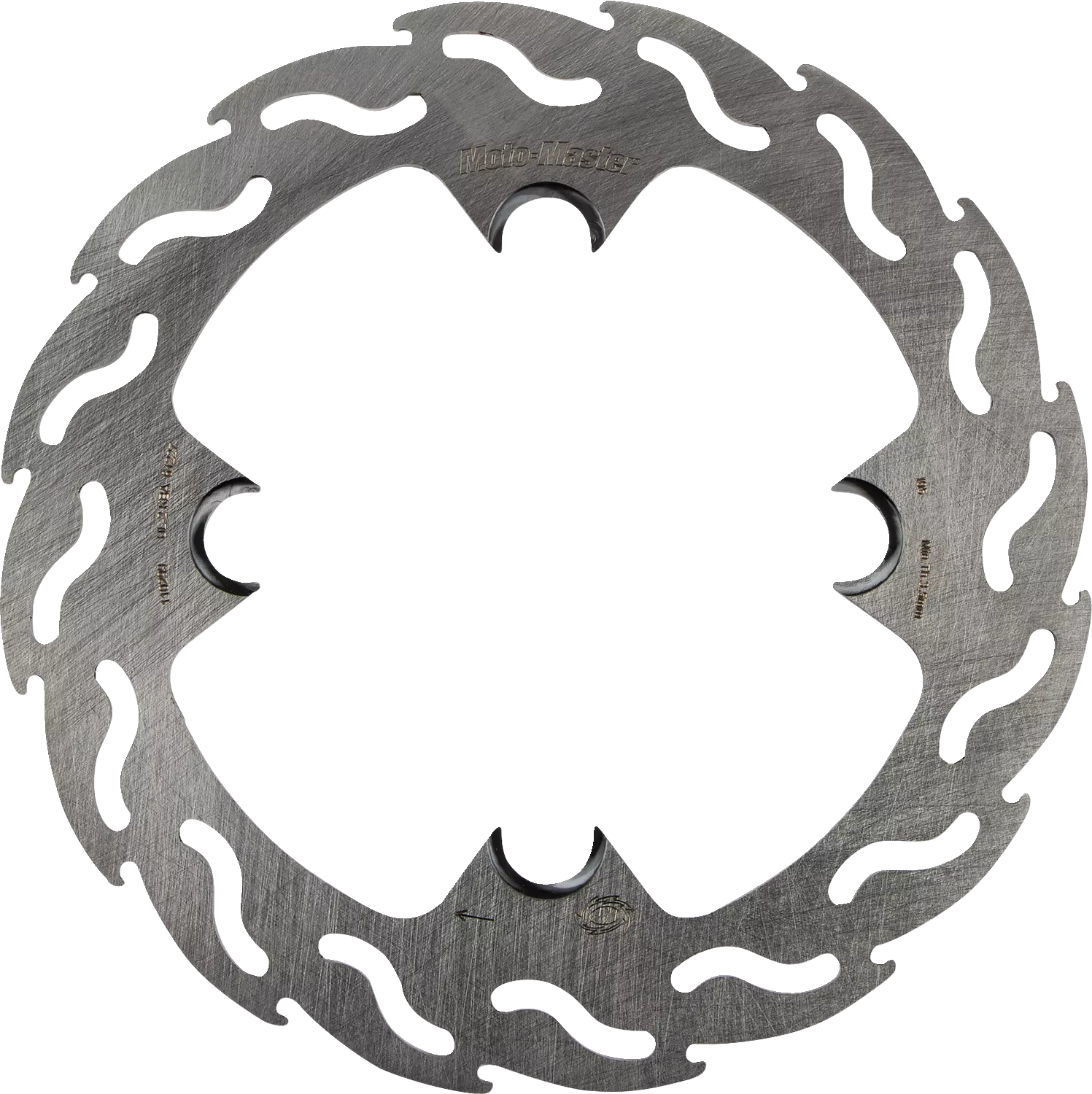 MOTO-MASTER Rear Flame Brake Rotor 110299-PU for Enhanced Motorcycle Stopping Power
