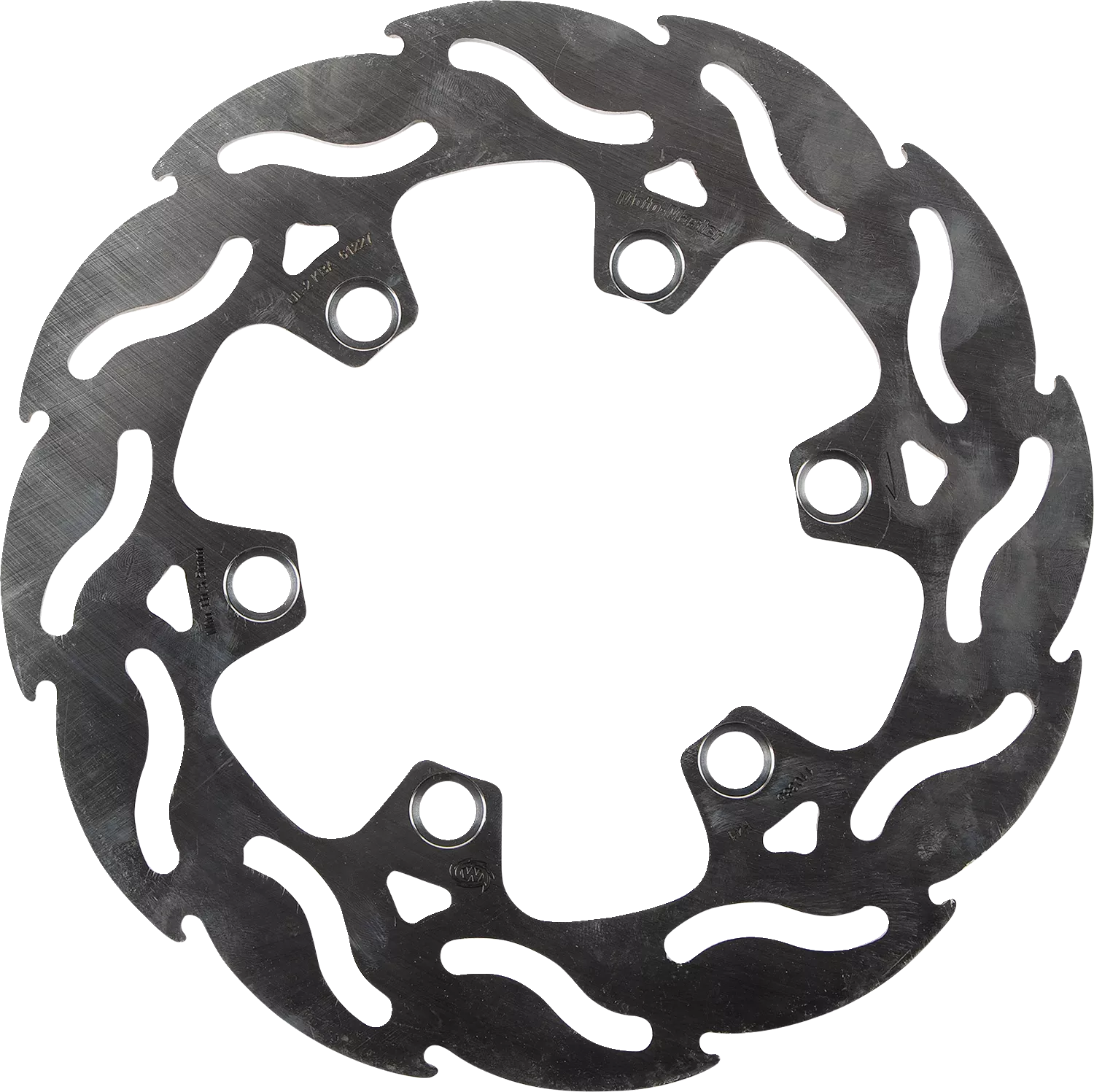 MOTO-MASTER Rear Flame Brake Rotor 110385-PU for Enhanced Stopping Power