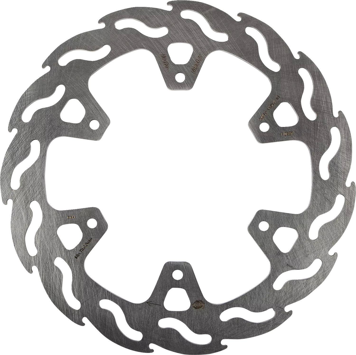 MOTO-MASTER Rear Flame Brake Rotor 110387-PU for Enhanced Stopping Power