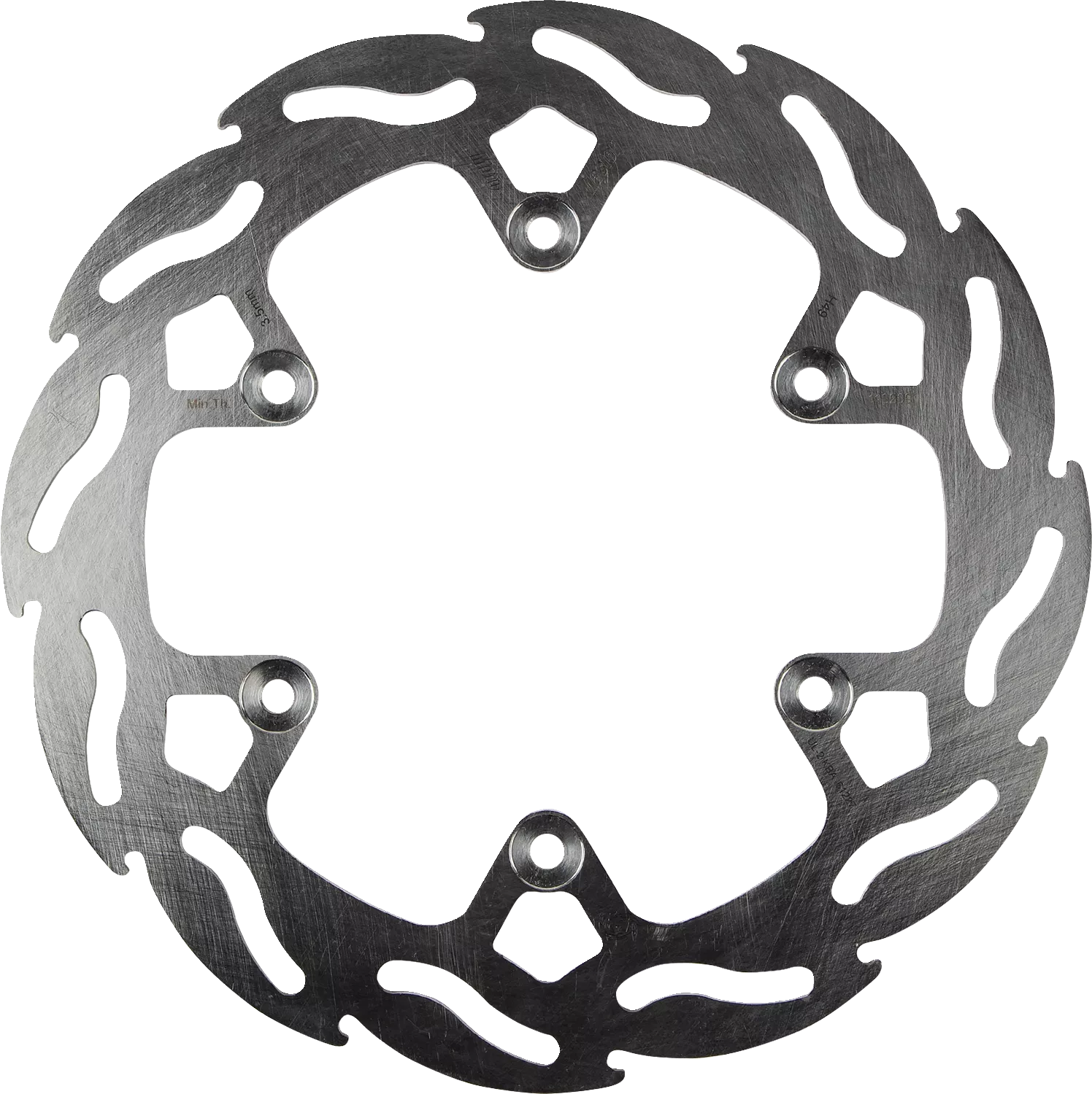 MOTO-MASTER Rear Flame Brake Rotor - Part Number 110209-PU