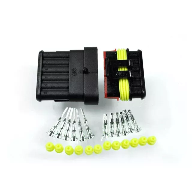Motogadget, 6-Pin Super Seal Amp Style Connector Kit for Harley-Davidson