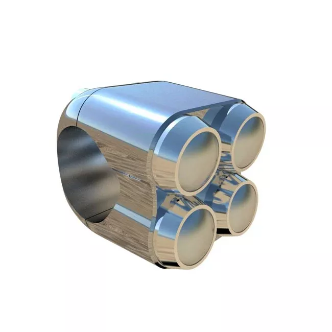 Motone, 4-Button Micro Switch. Chrome for Harley-Davidson