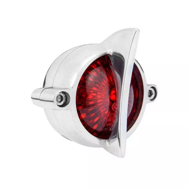 Motone, Cuda Taillight. Polished, No Bracket. ECE