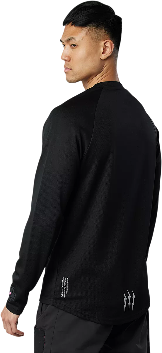 MUC-OFF USA Riders Mountain Bike Long-Sleeve Jersey - Black - Small (Part #20365)
