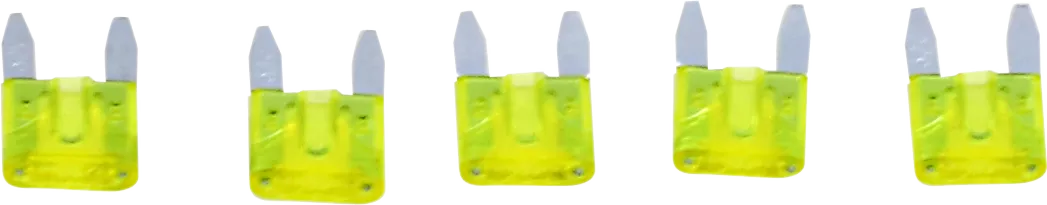 NAMZ Mini 20 Amp 30-AMP Round AGU Fuses - Pack of 5