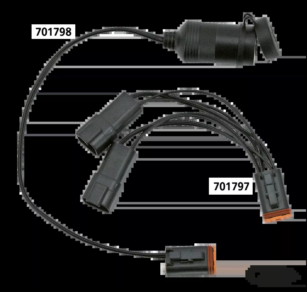NAMZ Power Port Y-Adapter For Harley-Davidson