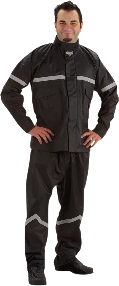 NELSON RIGG SR-6000 Stormrider Rainsuit in Black - Small