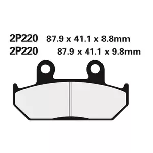 NissinSemi-metallic brake pad 220NS