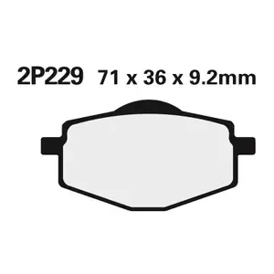 NissinSemi-metallic brake pad 229GS