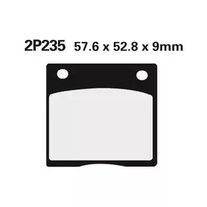 NissinSemi-metallic brake pad 235NS