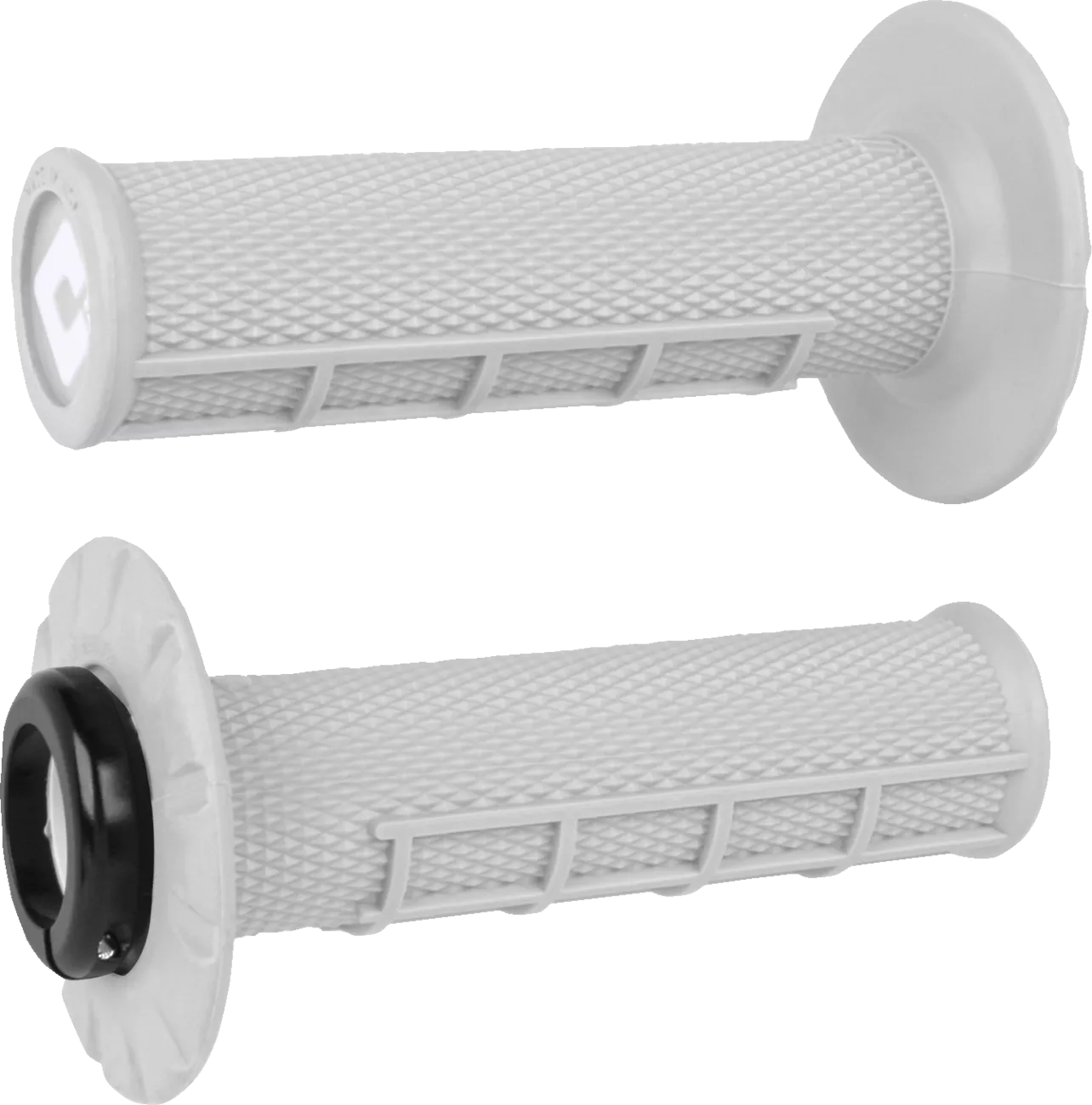 ODI Half Waffle v2.1 Lock-On Grips for ATV and MX - Pro Soft/White J33HWW-B | ODI