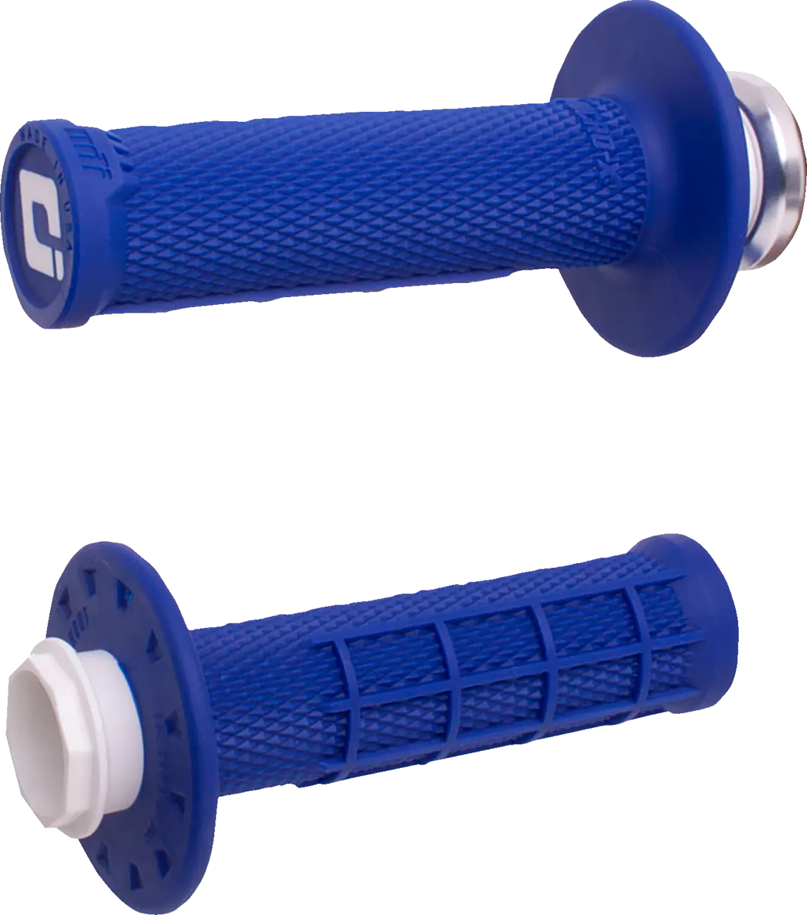 ODI Micro-X Half-Waffle v2 Lock-On Grips - Blue/Black H36MXU for Micro-Rippers