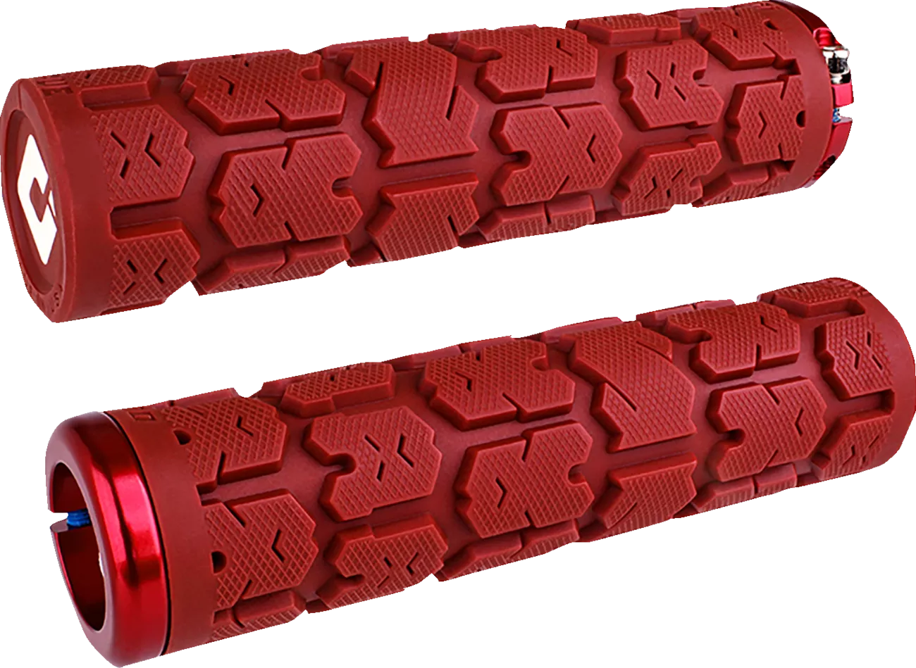 ODI Rogue 2.1 Lock-On Grips for PWC - Dark Red/Red, Model L33RGDR-R