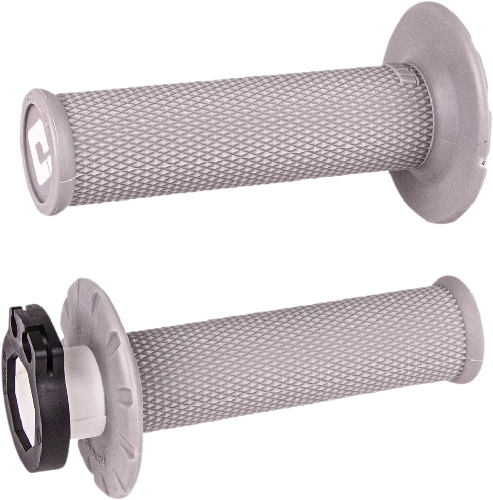 ODI V2 Lock-On No-Waffle Grips - Gray (H36NWG) for 2 and 4-Stroke Motorcycles