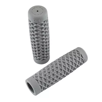 ODI Vans Rubber Motorcycle Grips - Grey - Waffle Pattern Sole, for 7/8" Handlebars - Made By ODI In The USA - B01VTG