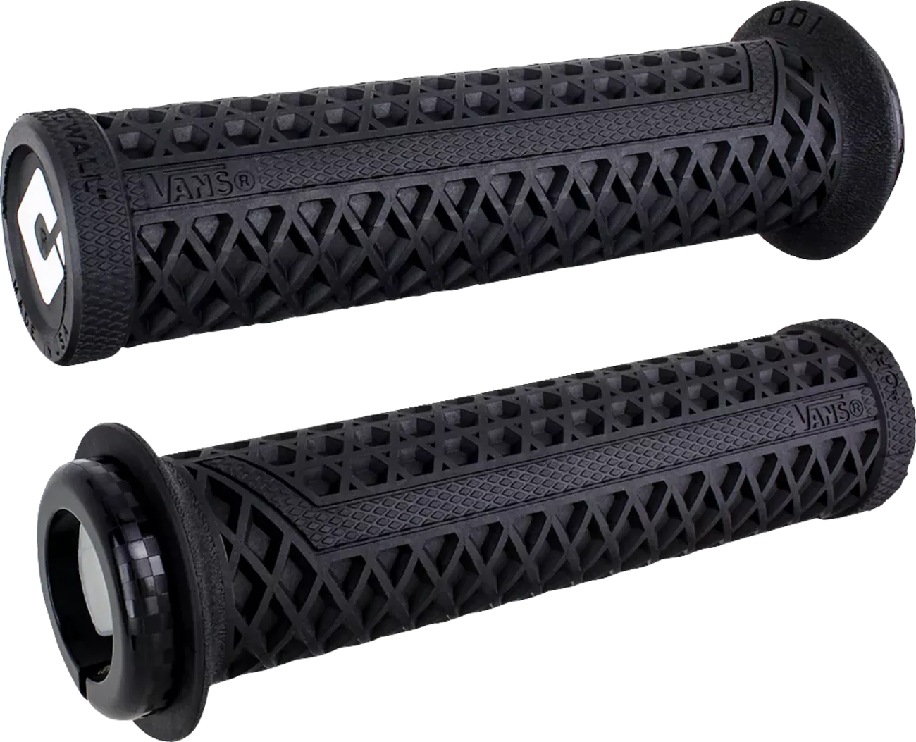 ODI Vans v2.1 Lock-On Grips - PWC - Black/Black (Part Number: D33VNB-B)