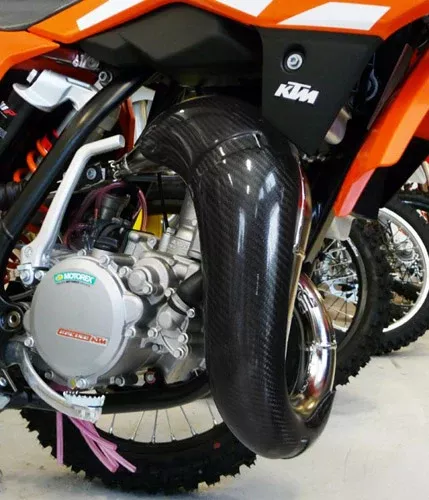 P3 - Carbon Fiber 2-Stroke Pipe Guards (KTM)