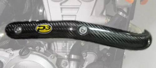 P3 - Carbon Fiber Header Heat Shields (Kawasaki)