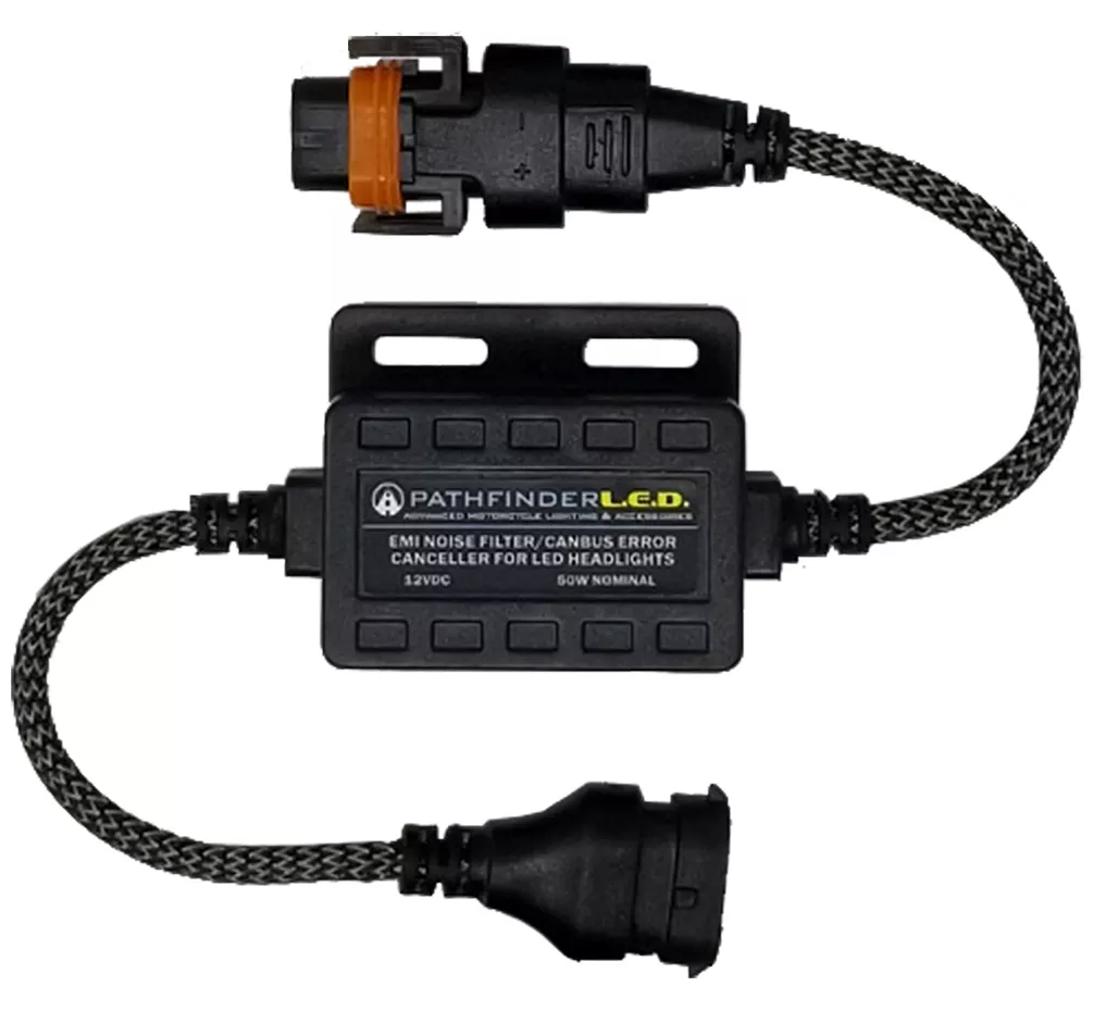 PATHFINDER H11EMI EMI Noise Filter for LED Headlights - Reduces Static and Eliminates CAN Bus Errors