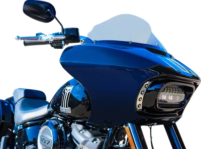 PAUL YAFFE BAGGER NATION Sharknado Fairing with an 9" Klock Werks windshield - For 1986-2025 Harley Davidson models Softail, Dyna, FXR, Sportster - PYO:SFK-SG-11