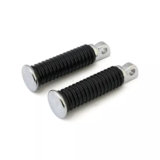 Pegs, Chrome End Cap Style For Harley-Davidson